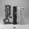 Trophy Me "3D FONT" | ถ้วยรางวัลสั่งทำ3มิติ ออกแบบโมเดลเองพร้อมขึ้นตัวอย่างก่อนผลิต - Image 2